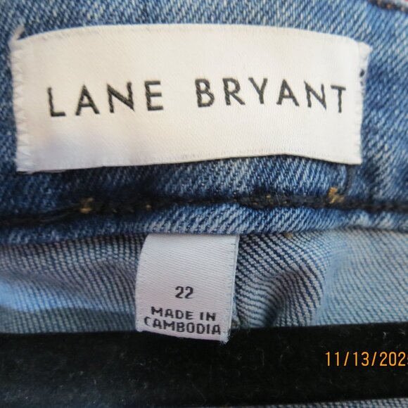 22 Lane Bryant Flex Magic Waistband Signature Fit Mid-Rise Boot Cut Medium Blue - Picture 4 of 5
